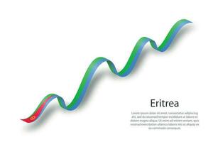 vinka band eller baner med flagga av eritrea vektor