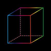 kub geometrisk form. vektor bild av kub ikon. enkel låda ikon.