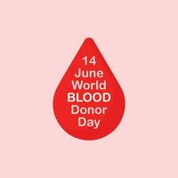 spenden Blut, speichern Leben, Auszeichnung Blut Spender Tag vektor