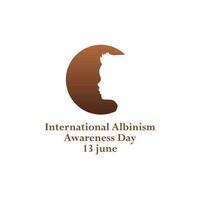 internationella dagen för medvetenhet om albinism vektor