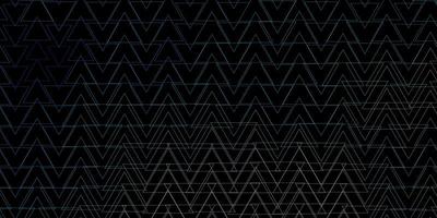 dunkelblaues Vektor-Layout mit Linien Dreiecken dekoratives Design im abstrakten Stil mit Dreiecksmuster für Websites vektor