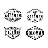 Stadt von Koloman Logo Vektor