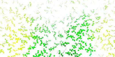 hellgrüner gelber Vektorhintergrund mit zufälligen Formen vektor