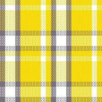 Plaid Muster nahtlos. Gingham Muster Flanell Hemd Tartan Muster. modisch Fliesen zum Tapeten. vektor