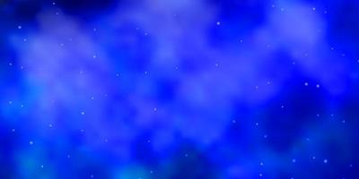 Hellblaue Vektortextur mit schönen Sternen, die farbenfrohe Illustration mit kleinen und großen Sternen für Ihre Geschäftswerbung leuchten vektor