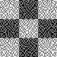 abstrakt svart och vit svartvit mönster. geometri, kalligrafi vektor