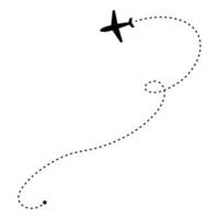 Luft Flug Vektor Symbol. Route Illustration unterzeichnen. Luft Tickets Symbol. Reise Logo oder markieren.