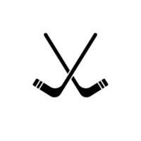 Eishockey Vektor Symbol. Sport Illustration unterzeichnen. Sport Ausrüstung Symbol oder Logo.