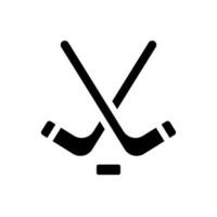 hockey vektor ikon. sport illustration tecken. sporter Utrustning symbol eller logotyp.