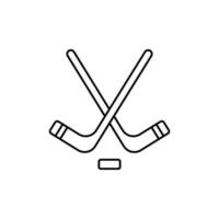 Eishockey Vektor Symbol. Sport Illustration unterzeichnen. Sport Ausrüstung Symbol oder Logo.