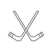 Eishockey Vektor Symbol. Sport Illustration unterzeichnen. Sport Ausrüstung Symbol oder Logo.