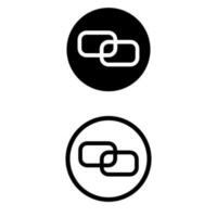Verknüpfung Symbol Vektor Satz. Netz Adresse Illustration Zeichen Sammlung. Webseite Symbol oder Logo.