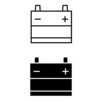 Auto Batterie Symbol Vektor. Akkumulator Illustration unterzeichnen. aufladen Symbol oder Logo. vektor