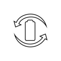 recyceln Vektor Symbol. Ökologie Illustration unterzeichnen. Recycling Symbol. Öko Logo.