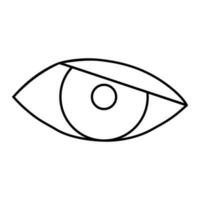 Auge Symbol Vektor. Optik Illustration unterzeichnen. öffnen Symbol. sehen Logo. vektor