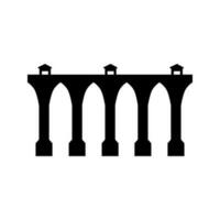 Brücke Symbol Vektor. die Architektur Illustration unterzeichnen. Konstruktion Symbol oder Logo. vektor