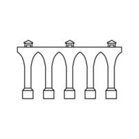 bro ikon vektor. bro ikoner, olika broar illustration symbol samling. vektor
