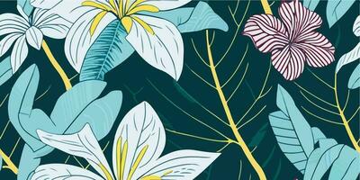 Frangipani Kunst. erkunden kreativ Ausdrücke im Blumen- Muster vektor