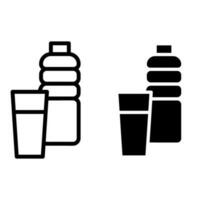 Wasser Vektor Symbol Satz. Bewässerung Illustration Zeichen Sammlung. Trinken Symbol oder Logo.