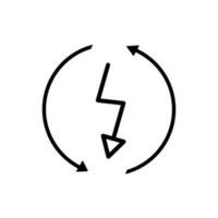 verlängerbar Energie Vektor Symbol. Grün Energie Illustration Zeichen oder Symbol.