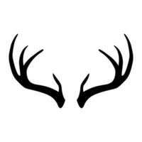 horn ikon vektor. rådjur illustration tecken. jakt symbol. vektor