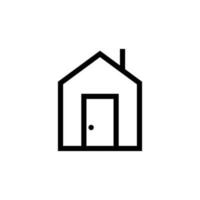 Haus Vektor Symbol. Zuhause Illustration unterzeichnen. Gebäude Symbol. Wohnung Logo.