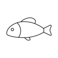 Fisch Vektor Symbol. Meer Essen Illustration Symbol. Bauernhof Element Logo.