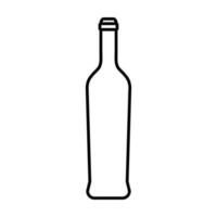 vin flaska ikon vektor. vin illustration tecken. flaska symbol eller logotyp. vektor