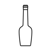 Wein Flasche Symbol Vektor. Wein Illustration unterzeichnen. Flasche Symbol oder Logo. vektor