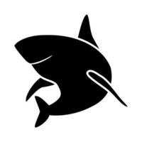 haj ikon vektor. hav liv illustration tecken. fisk symbol eller logotyp. vektor
