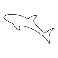 Hai Symbol Vektor. Meer Leben Illustration unterzeichnen. Fisch Symbol oder Logo. vektor