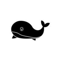 Baby Wal Symbol Vektor. Wal Illustration unterzeichnen. Sperma Wal Symbol. Meer Leben Logo. vektor