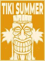 Tiki Sommer- Poster Design vektor