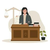 Rättslig lag rättvisa service begrepp vektor