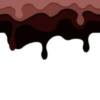 choklad droppar av annorlunda färger i en sömlös gräns vektor