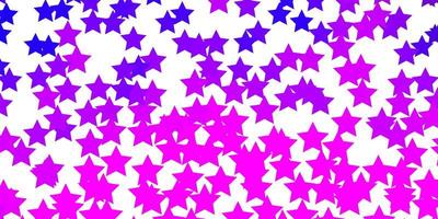 ljuslila rosa vektorstruktur med vackra stjärnor suddar dekorativ design i enkel stil med stjärnmönster för inslagning av presenter vektor