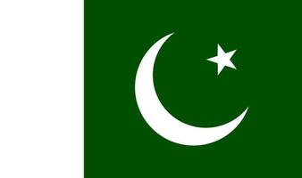 Pakistan National Flagge Farbe Vektor Illustration