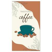 Kaffee-Poster-Design vektor