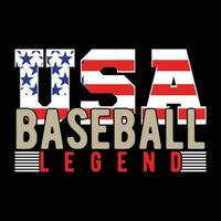 USA Baseball Legende vektor