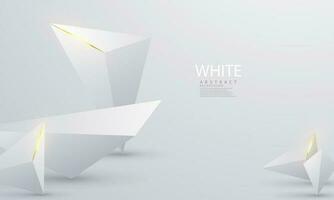 affisch med ett abstrakt vit bakgrund och en dynamisk teknologisk företag nätverk illustration i vektor formatera.