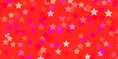 ljusrosa vektormall med neonstjärnor färgglada illustration med abstrakt lutning stjärnor mönster för webbplatser målsidor vektor