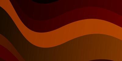 mörk orange vektor mönster med linjer abstrakt lutning illustration med sneda linjer mönster för webbplatser målsidor