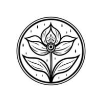 en lugn och elegant lotus blomma logotyp design, symboliserar renhet, upplysning och andlig tillväxt vektor