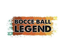 boccia boll t-shirt design, boccia typografi t-shirt design vektor