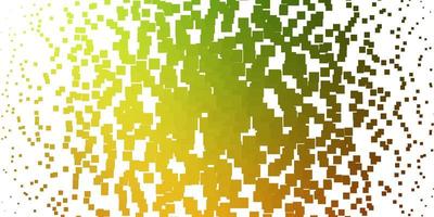 hellgrüner gelber Vektorhintergrund in der abstrakten Steigungsillustration des polygonalen Stils mit Rechteckmuster für Werbeanzeigen vektor