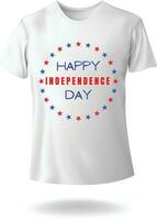 glücklich Unabhängigkeit Tag USA 4 .. von Juli Vektor Typografie T-Shirt Design eps 10