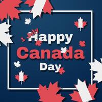 Illustration glücklich Kanada Tag Urlaub feiern vektor