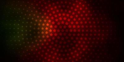 mörkgrön röd vektorbakgrund med färgglada stjärnor färgglada illustration med abstrakt lutning stjärnor mönster för inslagning av gåvor vektor