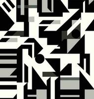 abstrakt geometrisk former mönster och svart och vit vektor, i de stil av minimalistisk geometrisk former, minimalistisk geometrisk vektor