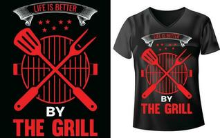 Grill Party T-Shirt Design vektor